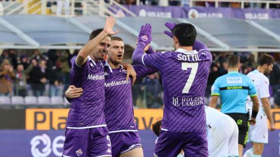 Serie A, la Fiorentina strapazza la Salernitana. Pari allo scadere tra Udinese ed Hellas Verona