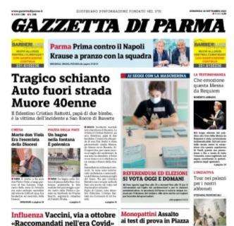 Gazzetta di Parma: "Prima contro il Napoli. Krause a pranzo con la squadra"