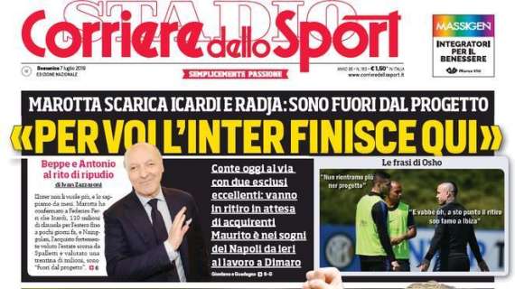  Il Corriere dello Sport in prima pagina: "Zaniolo vuole la Juve"