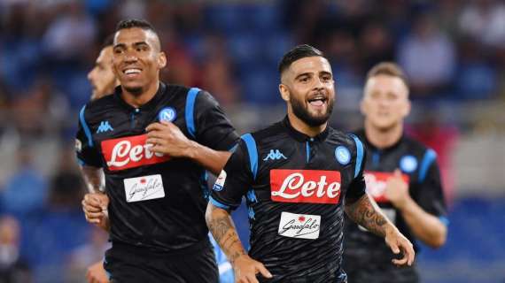 Serie A, il Napoli raggiunge la Juve. Milik-Insigne, stesa la Lazio a domicilio