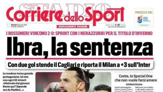 L'apertura del Corriere dello Sport: "Ibra, la sentenza"