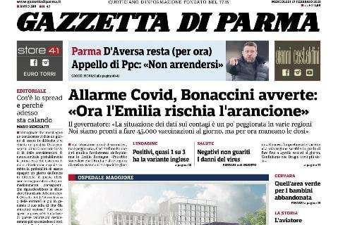 Gazzetta di Parma: "D'Aversa resta (per ora). L'appello di PPC: 'Non arrendersi'"