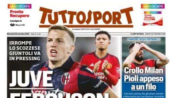 La prima pagina di Tuttosport sul mercato: "Juve-Ferguson, contatto"