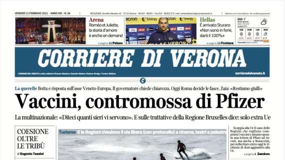 Corriere di Verona: "E' arrivato Sturaro: 'Non sono in ferie, darò il 100%'"