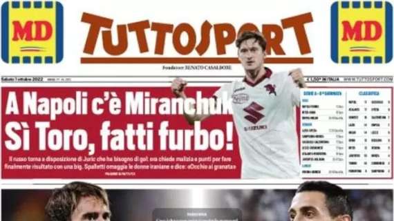 Tuttosport: "Vlahovic, un calcio al PSG. Di Maria: 'Juve casa mia'"