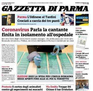 Gazzetta di Parma: "Udinese al Tardini. Crociati a caccia dei 3 punti"
