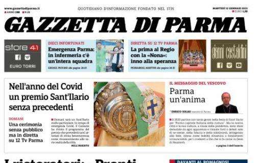 Gazzetta di Parma: "Emergenza! In infermeria c'è un'intera squadra"