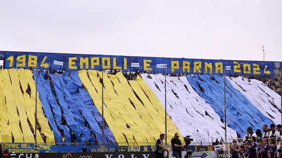 Parma-Empoli, ieri 17.802 spettatori totali. Da Empoli poco più di 800