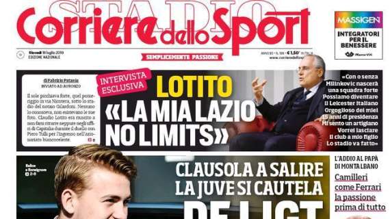 Corriere dello Sport in apertura: "De Ligt, contratto mai visto"