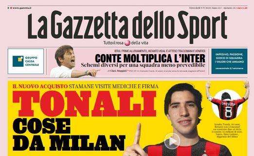 La Gazzetta dello Sport: "Tonali, cose da Milan"