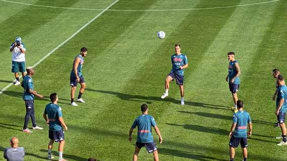 Napoli, seduta mattutina per i partenopei in vista del Parma