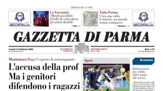 La Gazzetta di Parma in prima pagina: "Chi è SuperMan, il re del dribbling"