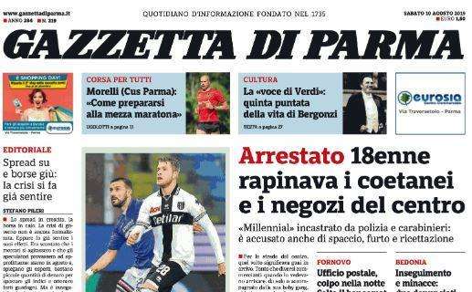 Gazzetta di Parma: "Stasera l'amichevole più sentita: c'è la Samp"