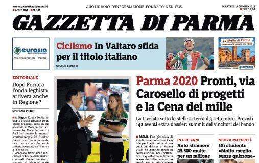 Gazzetta di Parma: "Tutti al mare, ma Faggiano non si ferma"