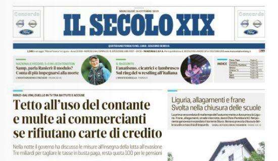 Il Secolo XIX: "Genoa: Radovanovic da scarto a capitano contro il Parma"