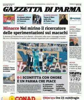 Gazzetta di Parma: "Sconfitta con onore. E' un Parma che piace"