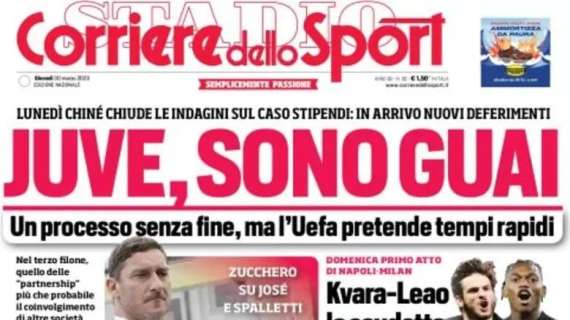 Corriere dello Sport sull'inchiesta Prisma: "Juve, sono guai"
