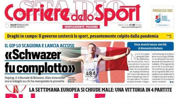 Corriere dello Sport sulle italiane in Europa: "Ride solo Fonseca"