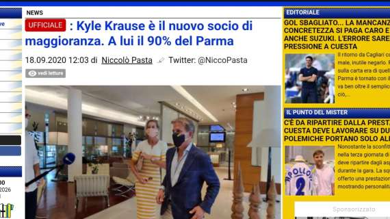 Cinque anni fa Kyle Krause diventava il patron del Parma. Oggi ParmaLive.com gli dedicherà la giornata