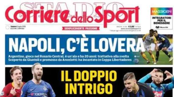 Corriere dello Sport in prima pagina: "Doppio intrigo Higuain-Icardi"