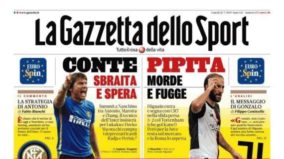 La Gazzetta dello Sport in apertura: "Il Milan CorreA"