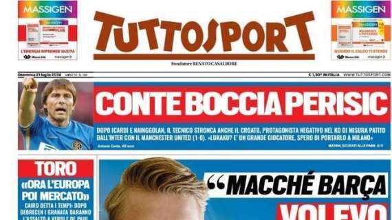 L'apertura di Tuttosport su De Ligt: "Volevo solo la Juve"