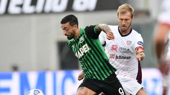Serie A, Sassuolo e Cagliari debuttano con un pari: finisce 1-1