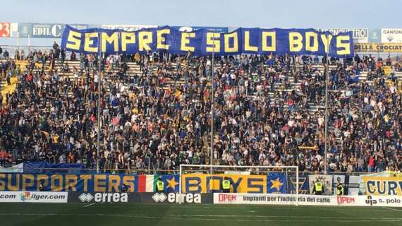 Gubbio-Parma, 1210 biglietti per i tifosi gialloblù