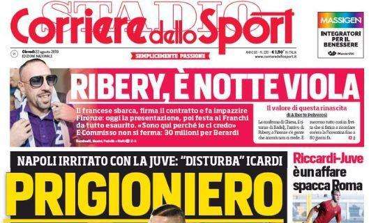 Il Corriere dello Sport su Icardi: "Prigioniero"