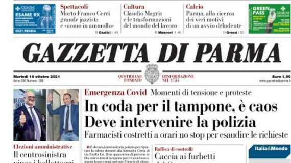 Gazzetta di Parma: "Alla ricerca dei veri motivi di un avvio deludente"
