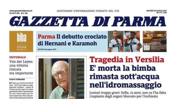 Gazzetta di Parma: "Il debutto crociato di Hernani e Karamoh"