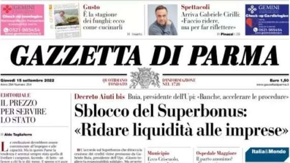 Gazzetta di Parma: "Krause: 'La squadra c'è, ora tocca a Pecchia"