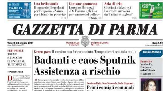 Gazzetta di Parma: "Aria di crisi: la svolta arriverà con Tutino e Inglese?"
