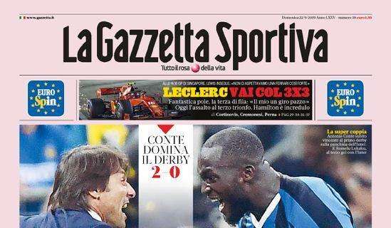 L'apertura della Gazzetta Sportiva: "Inter boom!"