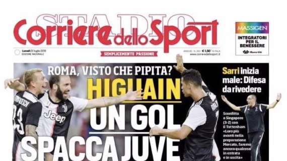 L'apertura del Corriere dello Sport: "Napoli e Icardi: contatto"