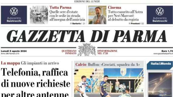 L'apertura della Gazzetta di Parma: "Ritorno di SuperMan: Parma batte Atalanta"