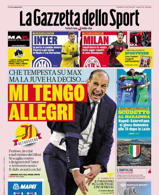 Gazzetta dello Sport: Juve è tuo