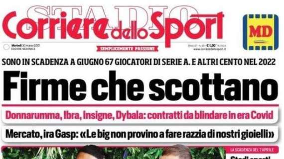 L'apertura del Corriere dello Sport: "Firme che scottano"
