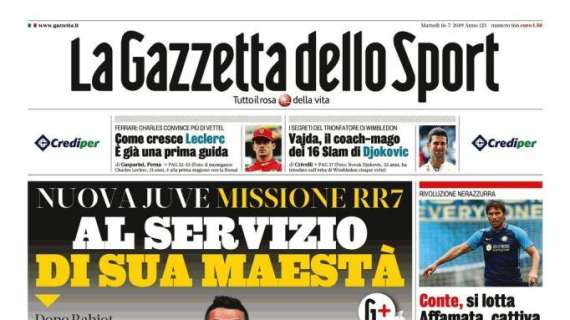 Juventus, Gazzetta dello Sport: "Al servizio di Sua Maestà"