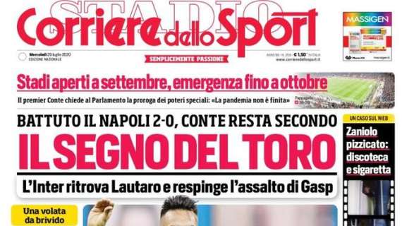 Corriere dello Sport sull'Inter: "Il segno del Toro"