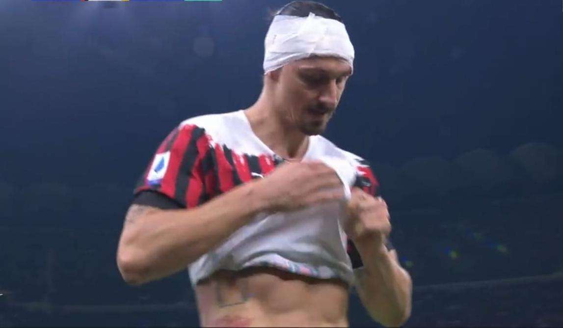 Milan-Bologna, brutto scontro tra Ibrahimovic e Medel
