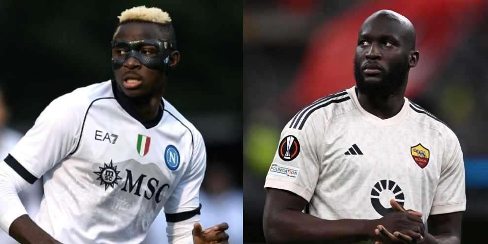 Osimhen e Lukaku (agency)