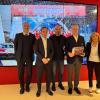 A Perugia l'assessore comunale Pierluigi Vossi ha accolto Antonello Coletta, Global Head of Endurance and Corse di Ferrari