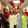 I giocatori del Perugia in visita al reparto di oncologia pediatrica dell'ospedale