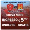 Il 27 ottobre costerà 6 euro il biglietto di Curva Nord per seguire Perugia-Livorno