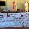 Da Città di Castello l'Eco-Bandiera Collettiva della Pace di Moira Lena Tassi è arrivata in Palestina