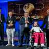 La grande festa del Top del calcio umbro: vince Simone Tomassini con il sorriso di Caterina Venanzi