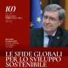 Il 19 marzo all'Università per Stranieri di Perugia lectio magistralis di Enrico Giovannini su “Le sfide globali per lo sviluppo sostenibile”