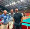 All'allenamento della Sir Safety Perugia anche l'assessore comunale Pierluigi Vossi