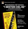 "I misteri del Re": è il nuovo libro di Francesco Mangano atteso ad una doppia presentazione